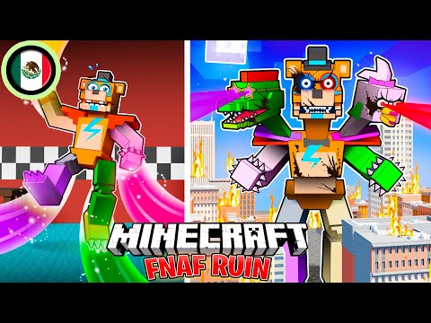 SOBREVIVÍ 100 DÍAS como un FNAF Ruin en MINECRAFT HARDCORE!