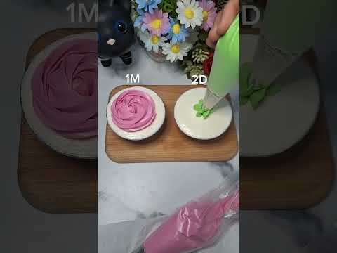 1M nozzle । 2D nozzle । cake decoration । cake idea #cake #shorts #cakedecoration #subscribe #2025