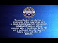 FBI Warning Screen Image Entertainment 2006