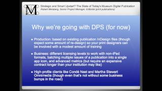 MCN 2014: Strategic and Smart Upstart? The State of Today's Museum Digital Publication
