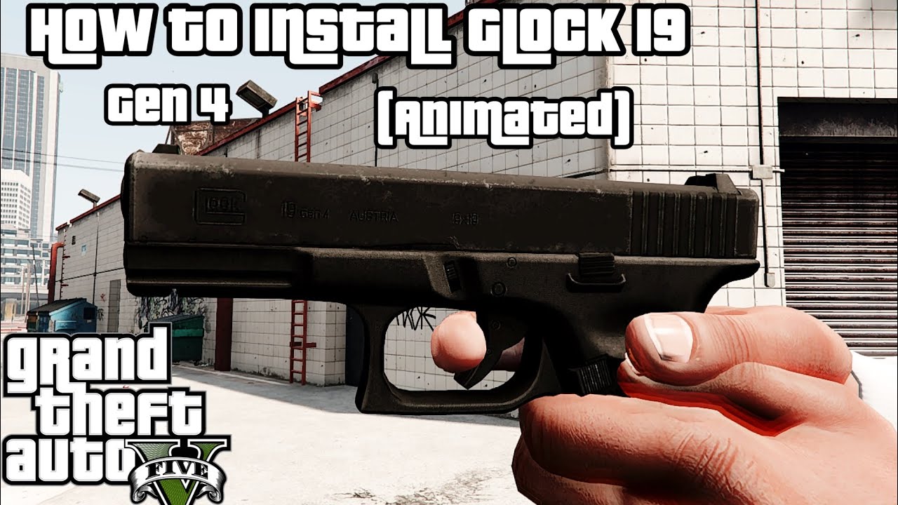 How To Install Glock 19 Gen 4 (Animated) GTA 5 Mod Tutorial 2022 (PC)