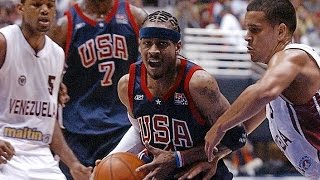 USA vs Venezuela 2003 FIBA Americas Tournament Basketball Group Game