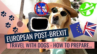 TRAVELLING TO EUROPE WITH DOGS POST-BREXIT!