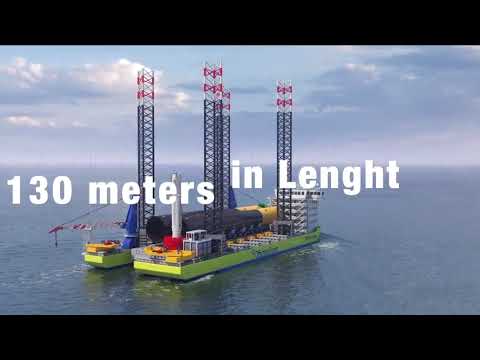 Large monopile installation for an offshore wind farm
