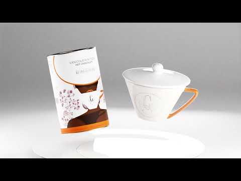 Tazza in porcellana per la degustazione della cioccolata calda di Guido Gobino