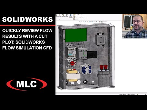 Quickly Review Flow Results with a Cut Plot | #SOLIDWORKS Flow Simulation #CFD