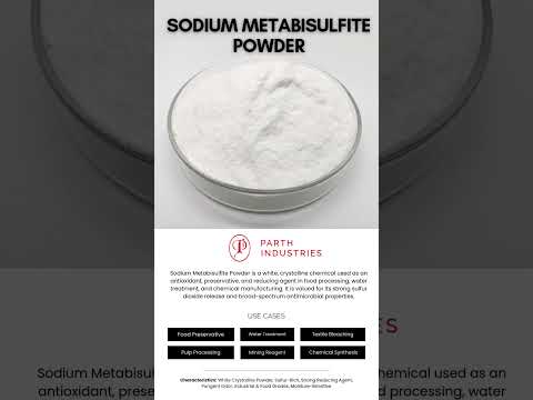 Sodium metabisulfite powder, 97%, 25 kg bag