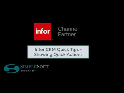 Quick Tips Navigation Pointers For Infor Crm