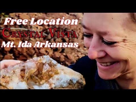 We Found A Crystal Pocket At Crystal Vista A Free Location In Mt. Ida Arkansas