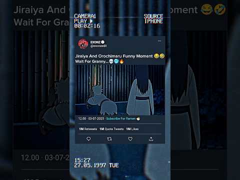 JIRAIYA AND OROCHIMARU FUNNY MOMENT 😂🤣