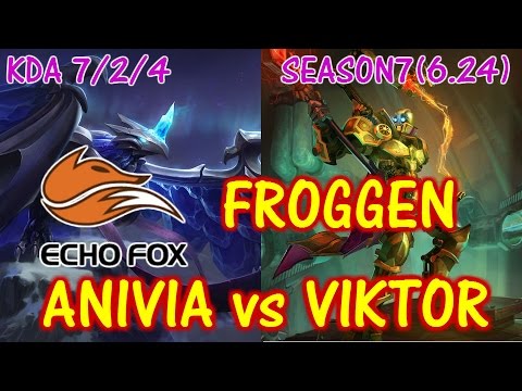 ECHO FOX Froggen Anivia vs Viktor / Soro Ranked full replay game【LOL NA】【Pro Replay Game】