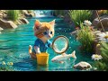 Cat Chef Cooks Perfect Fish And Chips Cute Kitten Animation