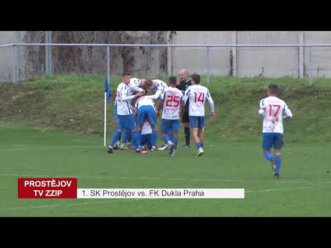 Prostějovští fotbalisté doma hostili Duklu Praha