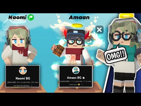 Amaan BG And Naomi BG Teammate!!! 😎 [Blockman Go]