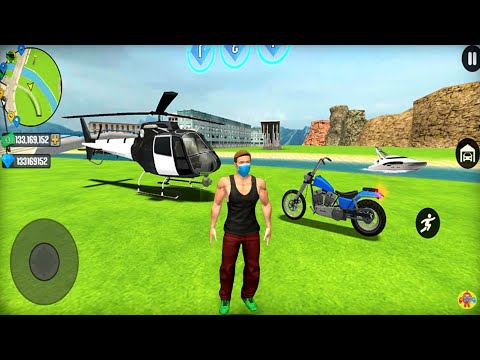 US Police Helicopter and Bike Driving in Open World - Android Gameplay