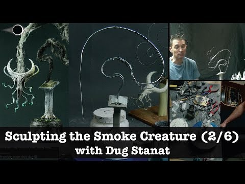 Time Lapse of Sculpting of the Smoke Creature with Dug Stanat (2/6)