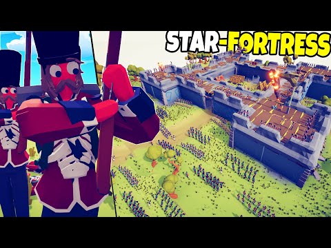 Musket Line Siege of STAR FORTRESS Walls!- TABS Map Creator Update!