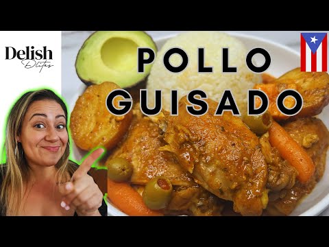 POLLO GUISADO (Puerto Rican Stewed Chicken) | Delish D'Lites | Puerto Rican Dishes