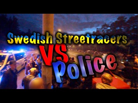 Swedish Streetracers VS Police BIRKA CUP #1 2016
