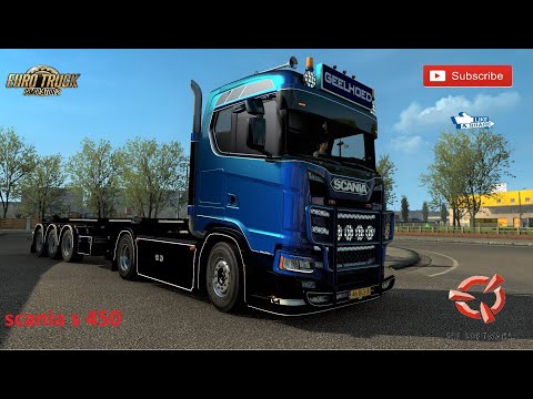Euro Truck Simulator 2 (1.39) Scania S450 Geelhoed + DLC's & Mods