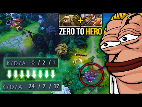 From ZERO to HERO !!! Most Scary Combo Pudge ft Techies | Pudge Official