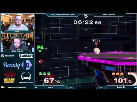 Beauty10 - Hack (Jigglypuff) Vs. Android (Sheik) - Losers Quarters - Super Smash Bros. Melee