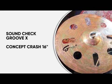 Orion Groove X Concept Crash 16" - Oxidized 995g *EUC* Trash Effects Made In Brazil image 11