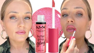 Butter Gloss Bling by NYX Cosmetics Review and Swatches