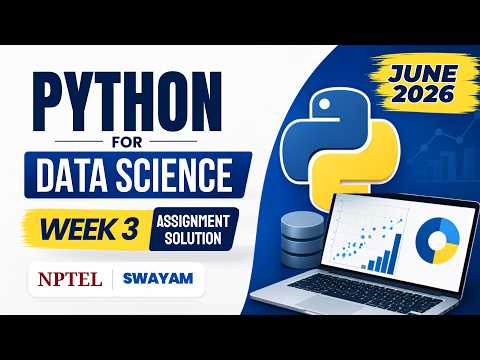 Python For Data Science Assignment Week 3 Solution