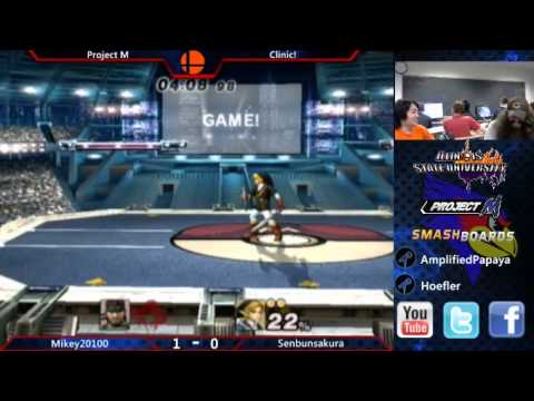 [Smash Clinic] Project M - Mikey20100 (Snake) vs Senbunsakura (Link)
