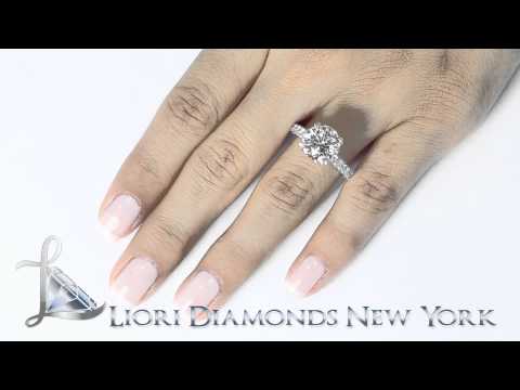ER-1138 - 6.47 Carat K-VS2 Certified Natural Round Diamond Engagement Ring 18k White Gold
