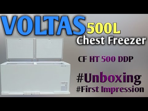 Voltas commercial chest freezer 500l unboxing & first impres...