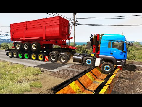 Cars vs Upside Down Speed Bumps #31 | BeamNG.DRIVE