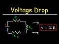 How To Calculate The Voltage Drop Across A Resistor Electronics