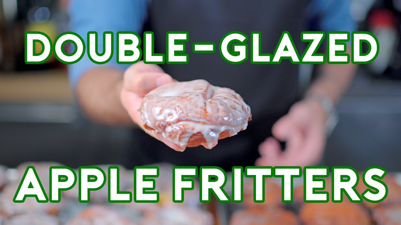 Double-Glazed Apple Fritters