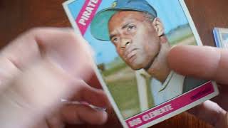 Sports Card Showcase 1 of 3 1966 1968 Roberto Clemente Finished 55 Bowman 68 Topps Pirates Team Set