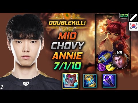 Annie Mid Build Chovy Liandry's Anguish First Strike - LOL KR Challenger Patch 13.10
