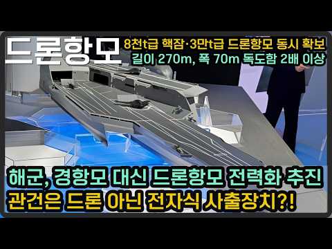 해군, 경항모 대신 독도함 2배 크기 '270m 드론항모' 확보로 전력화 추진