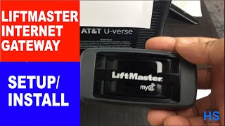 HOW TO SETUP WIFI LIFTMASTER 828LM INTERNET GATEWAY SO IT OPENS YOUR GARAGE DOOR FROM THE MYQ APP