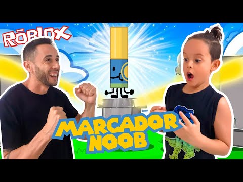 PEGAMOS O MARCADOR EXTREMO NOOB NO FIND THE MARKERS - ROBLOX