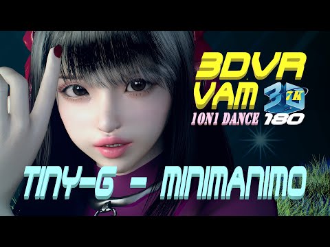 3DVR180 VaM TINY-G - Minimanimo, 1on1 Dance in the Grass Field, MMD, KPOP, 草原のプライベートダンス 7K