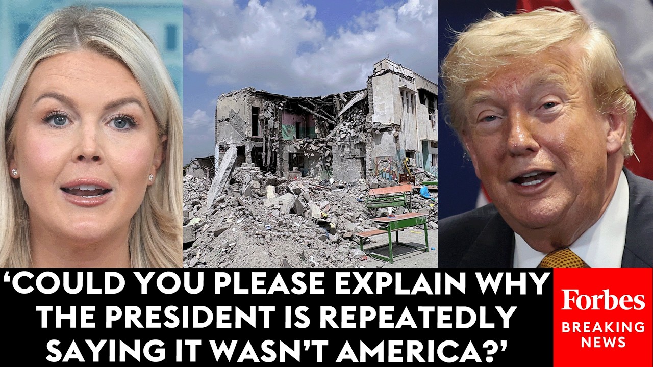 Video | Reporter Repeatedly Asks Karoline Leavitt About Trump's Comments On Iran Girls School Airstrike
