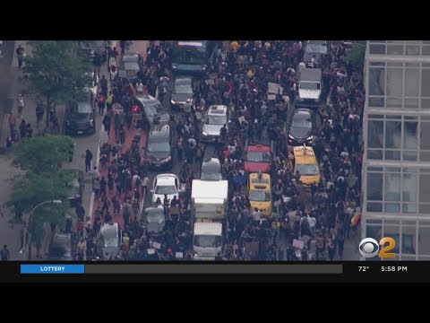 With Curfew Set For 8 p.m. In New York City, Peaceful George Floyd Protesters Out In Force