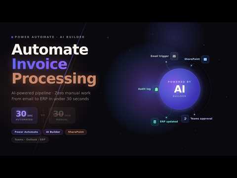 Automate Invoice Processing with Power Automate + AI Builder (No Code)