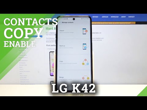 LG K42   Copy Contacts