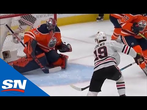 Blackhawks Score Four Unanswered Goals On The Oilers In First Period