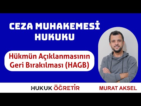 Criminal Procedure Law - Suspension of Announcement of Judgment (HAGB)