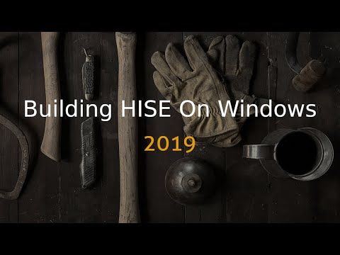 Building HISE on Windows 10 2019