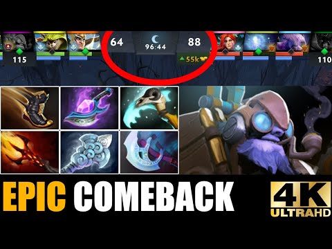 Epic Top Rank Battle Ultra Fast Hand Tinker VS Faceless Void Crazy 55K Gold Comeback 7.29 Dota 2