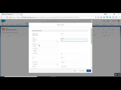 Salesforce training video  for beginners